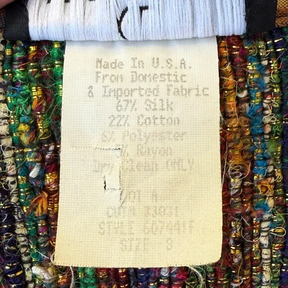 Carole Little 90s Hobo Chic Slub Knit Top - 8 - Picture 10 of 10